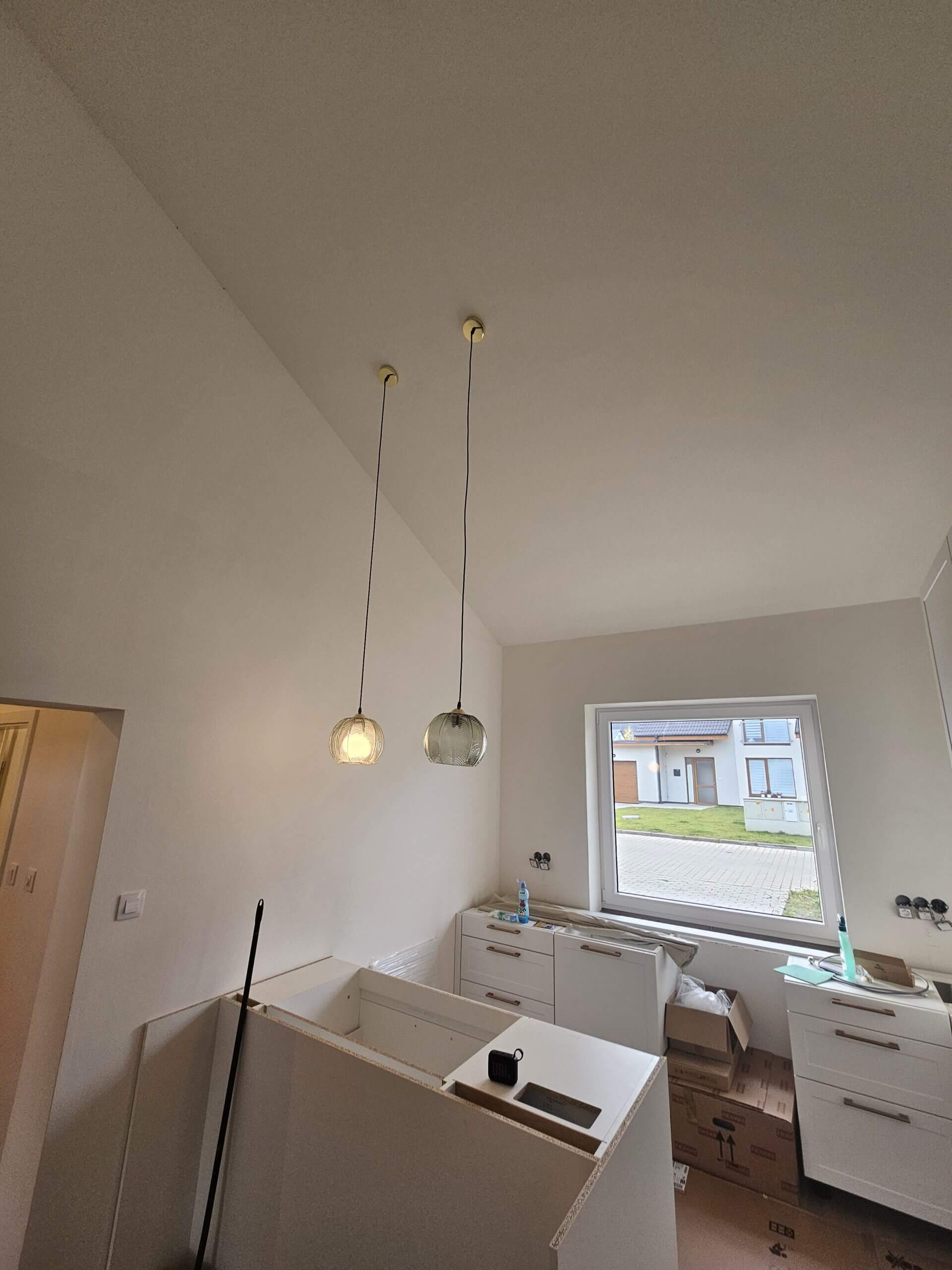 Výsledek pověšení světla